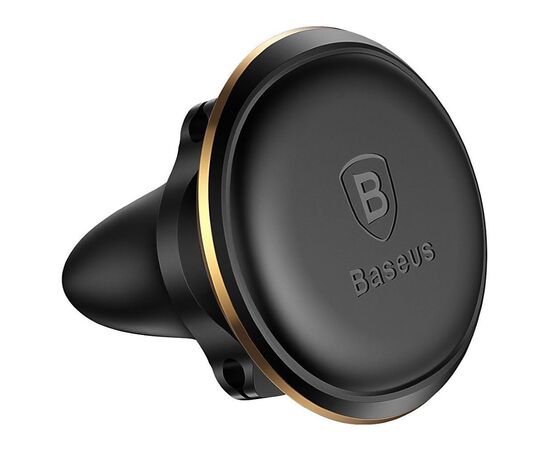  Автомобильный держатель BASEUS OS Magnetic, магнитный, на воздуховод, черный+золотой 