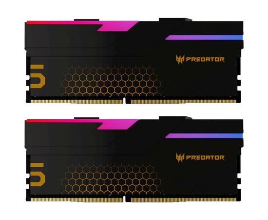  ОЗУ Acer Predator Hermes RGB 32Gb (BL.9BWWR.391) (2x16) DDR5 6400Mhz CL32 (32-39-39-102) 1.4V Black 