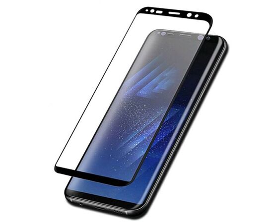  Защитное стекло для Samsung S20 Ultra, Full Glue 3D, закругленное под экран, прозрачный+черная рамка 