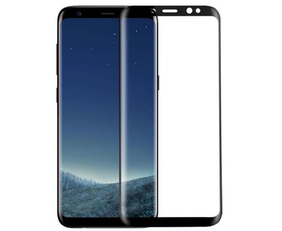  Защитное стекло для Samsung S20 Ultra, Full Glue 3D, закругленное под экран, прозрачный+черная рамка 