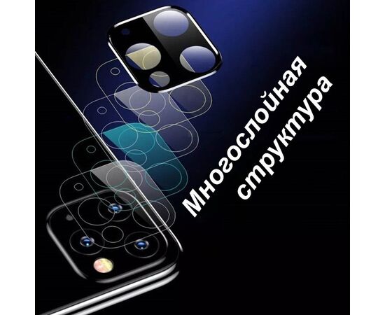  Защитное стекло на заднюю камеру TOTU AB-049 для iPhone 11, красный 
