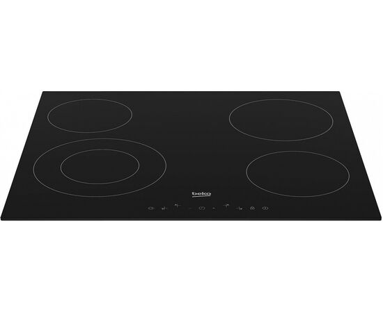  Встраиваемая варочная панель BEKO/ Стеклокерамическая поверхность: 4 зоны нагрева (1 двойная ). LED Display. Сенсорное управление спереди. 9 уровней н 