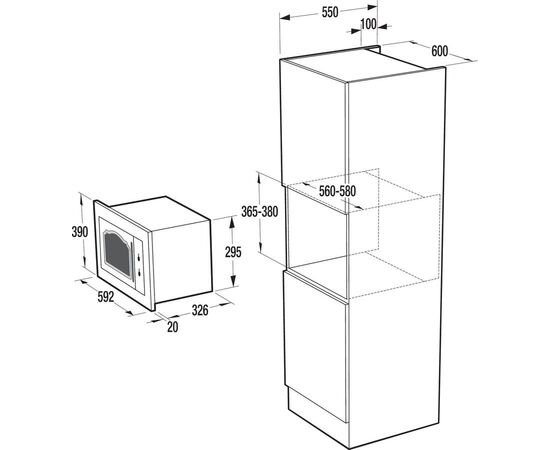 Встраиваемая микроволновая печь Gorenje BM235CLI 