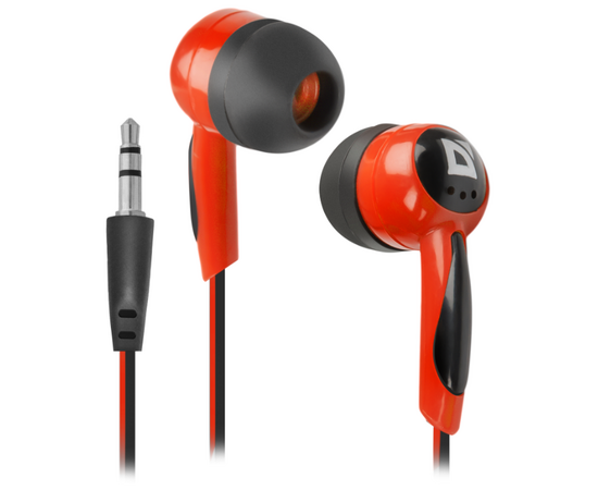  Нaушники Defender Basic 604 Black/Red 63605 