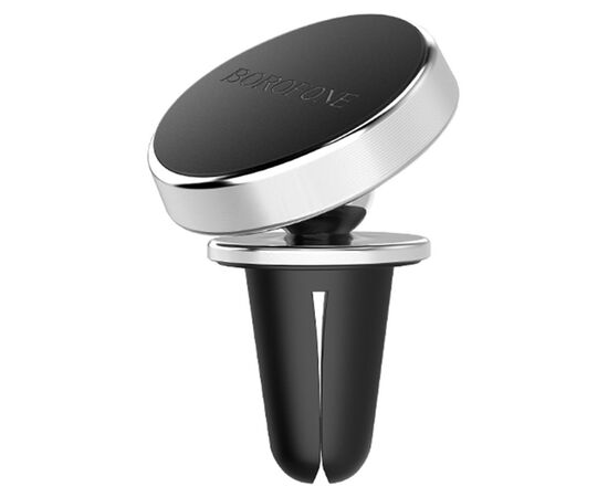  Автомобильный держатель BOROFONE BH6 Platinum, магнитный, на воздуховод, серебристый 