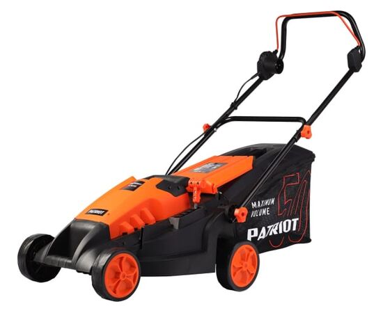  Газонокосилка PATRIOT PT 1639E 512309639 бесщёточный, 38см, 1600Вт, трав комби 50л, 20-65мм 5 уровней 
