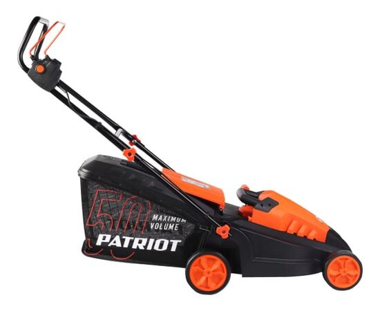  Газонокосилка PATRIOT PT 1639E 512309639 бесщёточный, 38см, 1600Вт, трав комби 50л, 20-65мм 5 уровней 