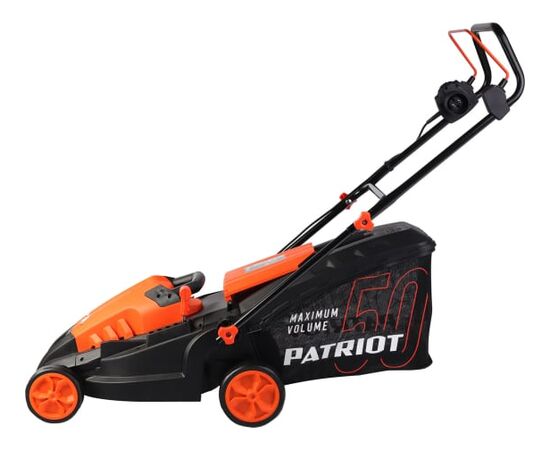  Газонокосилка PATRIOT PT 1639E 512309639 бесщёточный, 38см, 1600Вт, трав комби 50л, 20-65мм 5 уровней 