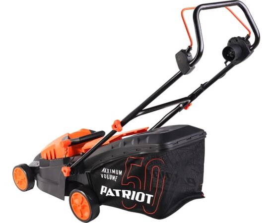  Газонокосилка PATRIOT PT 1639E 512309639 бесщёточный, 38см, 1600Вт, трав комби 50л, 20-65мм 5 уровней 