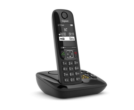  Радиотелефон Dect Gigaset AS690A RUS черный автооветчик 