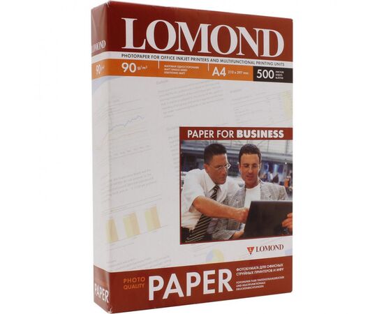  Бумага Lomond 0102131 A4/90г/м2/500л./белый матовое для струйной печати 