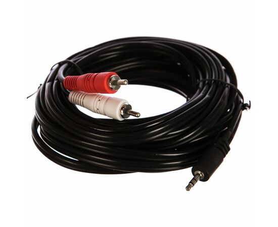  Кабель Perfeo J2005 Jack 3.5 мм вилка - 2xRCA вилка 5м 