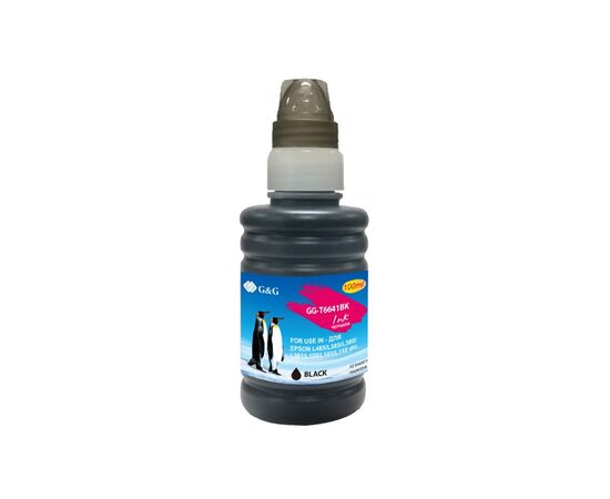  Чернила G&G GG-T6641BK черный100мл для Epson L100, L110, L120, L130, L132, L210, L222 