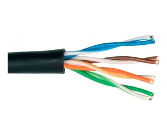  Витая пара NEOMAX NM720032-P F/UTP cat.5e 4x2x0.52, 24 AWG, Медь, внешний, PE, 305м, черный 