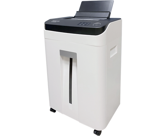  Шредер Office Kit SA150M (1,9х15) белый с автоподачей (секр.P-5) фрагменты 150лист. 22лтр. скобы 