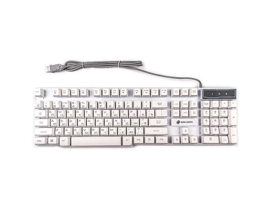  Клавиатура Dialog KGK-15U Gan-Kata мембранная игровая с подсветкой USB (white) (69336) 