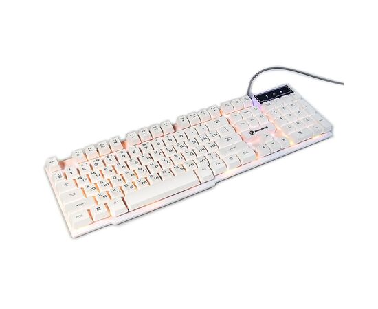  Клавиатура Dialog KGK-15U Gan-Kata мембранная игровая с подсветкой USB (white) (69336) 