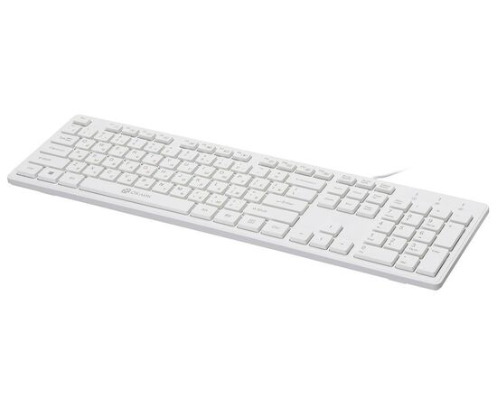  Клавиатура Oklick 500M белый USB slim Multimedia 