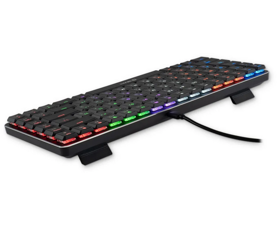  Клавиатура OKLICK K615X (1934413) механическая черный/серебристый USB Multimedia for gamer LED 