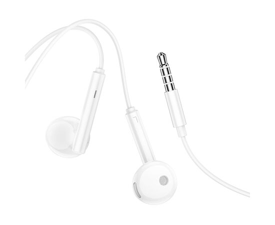 Проводные наушники BOROFONE BM82 Art music, Jack 3.5mm, 1.2 м, белый 