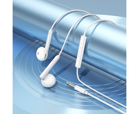  Проводные наушники BOROFONE BM82 Art music, Jack 3.5mm, 1.2 м, белый 