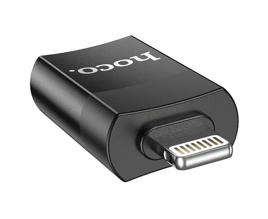  Переходник/Адаптер HOCO UA17 Lightning (m) - USB2.0 (f), черный 