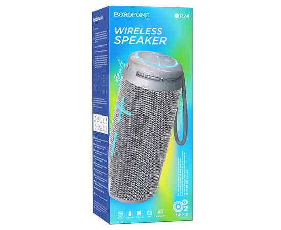  Портативная колонка BOROFONE BR24 Fashion, Bluetooth, серый 
