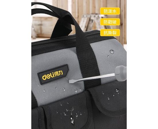  Сумка для инструментов Deli DL430018 400х200х270мм, 6 карманов, плечевой ремень, ткань Оксфорд 