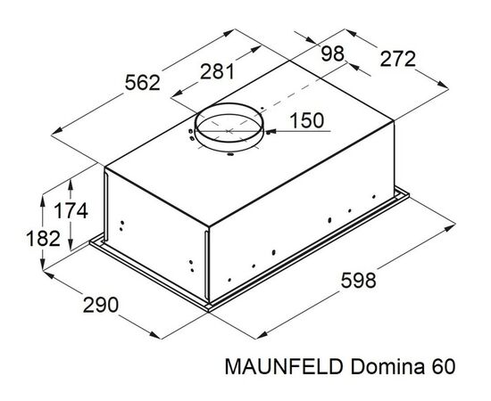  Вытяжка MAUNFELD Domina 60 белый 