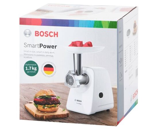  Мясорубка Bosch MFW2500W серебристый 