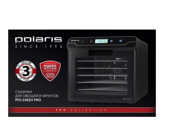  Сушка для фруктов и овощей Polaris PFD 2402H Pro 19под. черный 