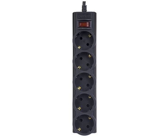  Сетевой фильтр Perfeo PowerX PF-A4716, 3,0м, 5 розеток, черный 
