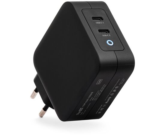  Адаптер питания TOPON TOP-GaN-100WB, 5-20В, 5A, 100Вт, универсальный, черный 