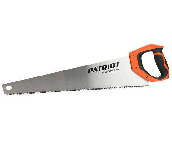  Ножовка по дереву PATRIOT WSP-500L (350006013) 7 TPI крупный зуб, 3-х сторонняя заточка, 500мм 