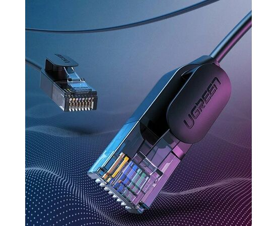  Кабель UGREEN NW122 70334 CAT 6A Pure Copper Ethernet Cable OD2.8 2m Black 
