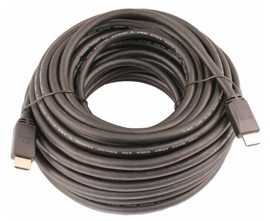  Кабель аудио-видео LAZSO WH-111 HDMI (m)/HDMI (m) 10м Позолоченные контакты черный (WH-111(10M)) 