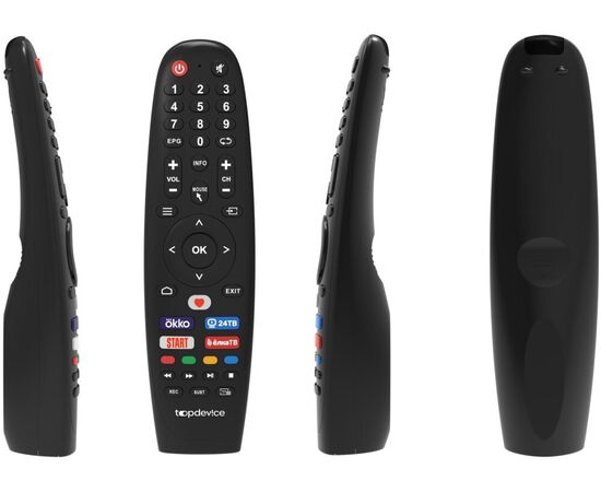  55” Телевизор TopDevice TDTV55CS06UBK черный 3840x2160, 4K Ultra HD, 60 Гц, Wi-Fi, Smart TV, Wildred 