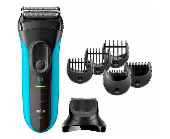  Бритва сетчатая Braun Series 3 3010BT синий/черный 
