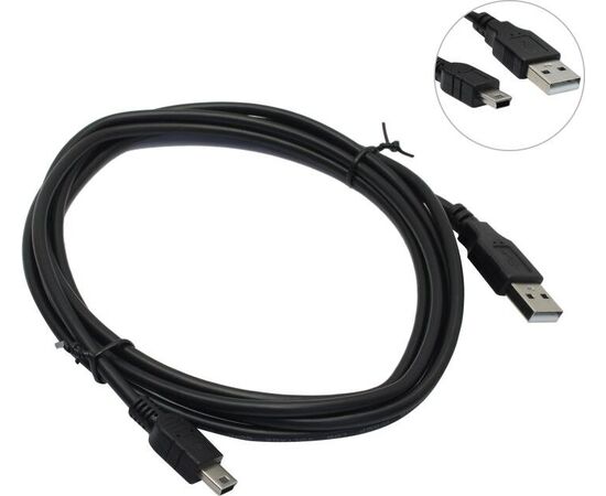  Кабель TELECOM TC6911BK-1.8M USB2/Mini USB 1.8m 
