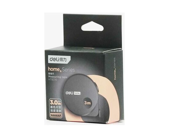  Рулетка Deli Home Series Black HT8316 3мх16мм 