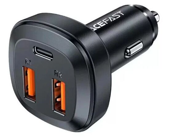  АЗУ ACEFAST B9 66W(2USB-A+USB-C) three port metal car charger (черный) 