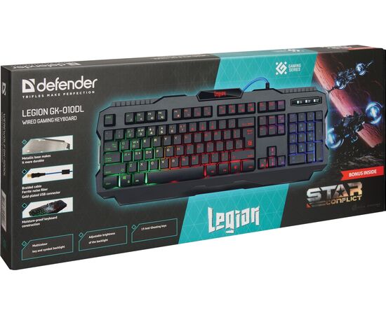  Клавиатура DEFENDER Legion GK-010DL (45010) 