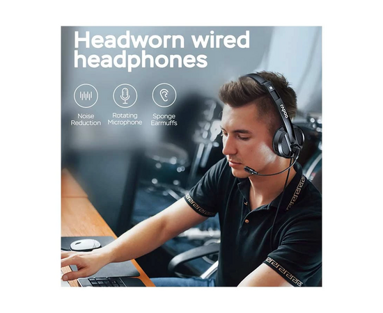  Наушники RAPOO H102 Wired Stereo headset Black 
