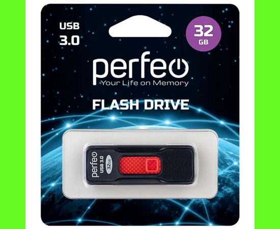  Флешка Perfeo USB 3.0 32GB S05 чёрная 