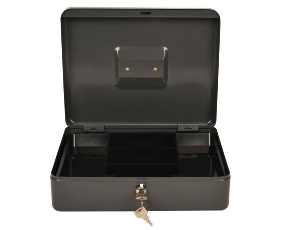  Ящик для денег без номинала Cactus CS-CB-004GY 90x300x240 серый сталь 1.967кг 