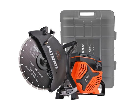  Бензорез Patriot DSG 735С (595102230), 75сс, 4.8 л.с, 350мм, Кейс 