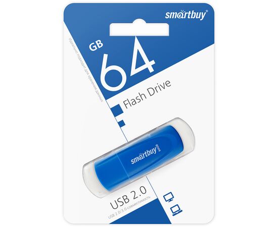 USB  64GB  Smart Buy  Scout  синий 