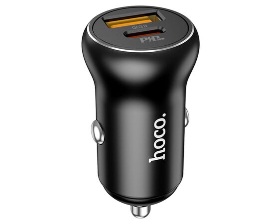  АЗУ Hoco NZ5 Smooth road PD30W+QC3.0 car charger 