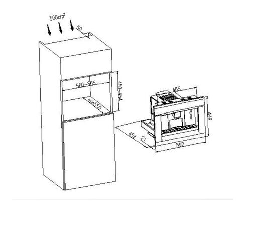  Кофемашина встраиваемая MAUNFELD AMCM1503W 