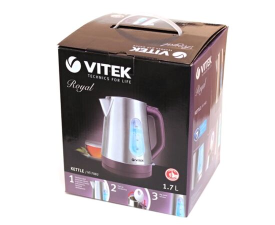  Чайник Vitek VT-7082 Loft Professional стекло/серебро 